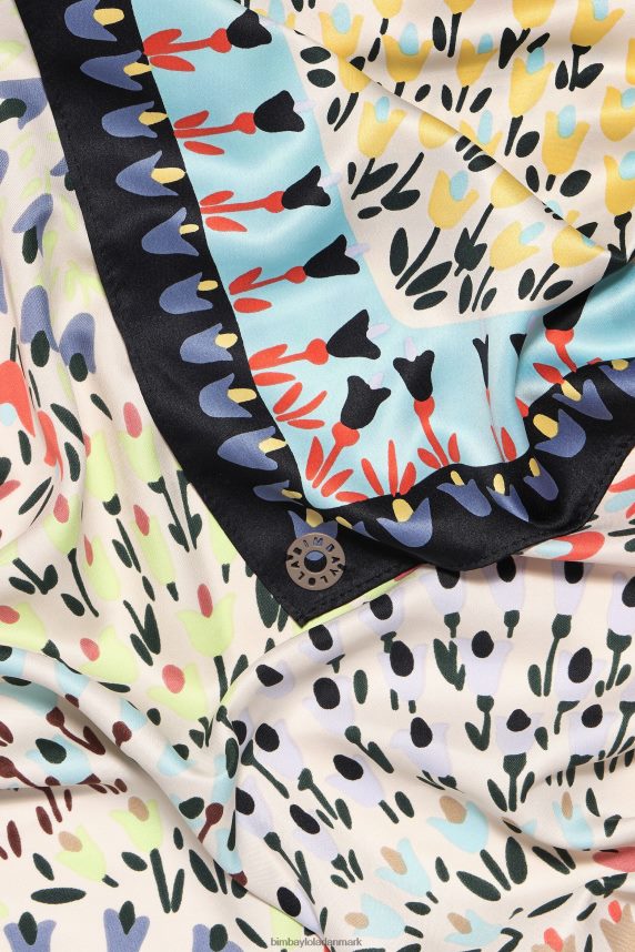 Bimba Y Lola blomster tørklæde 46TD4J623hvid