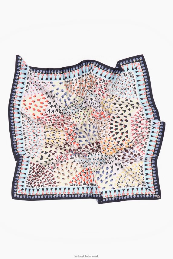 Bimba Y Lola blomster tørklæde 46TD4J623hvid