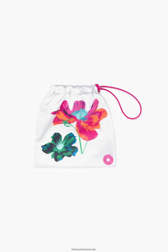 Bimba Y Lola blomstret silketørklæde 46TD4J606off-white