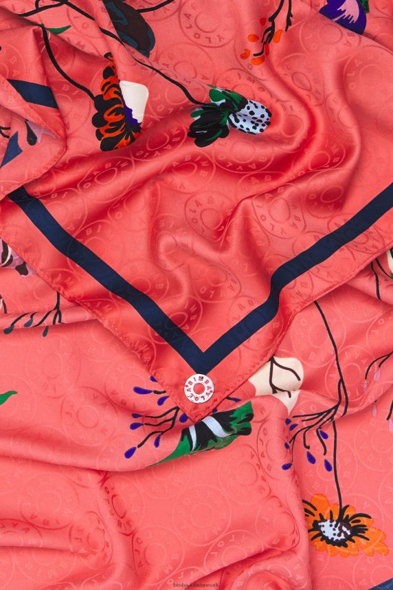 Bimba Y Lola blomstret tørklæde 46TD4J608koral