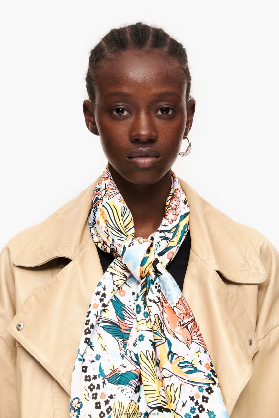 Bimba Y Lola fugle tørklæde 46TD4J634off-white