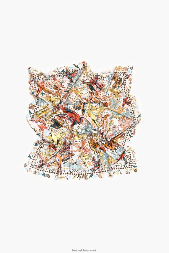 Bimba Y Lola fugle tørklæde 46TD4J635off-white