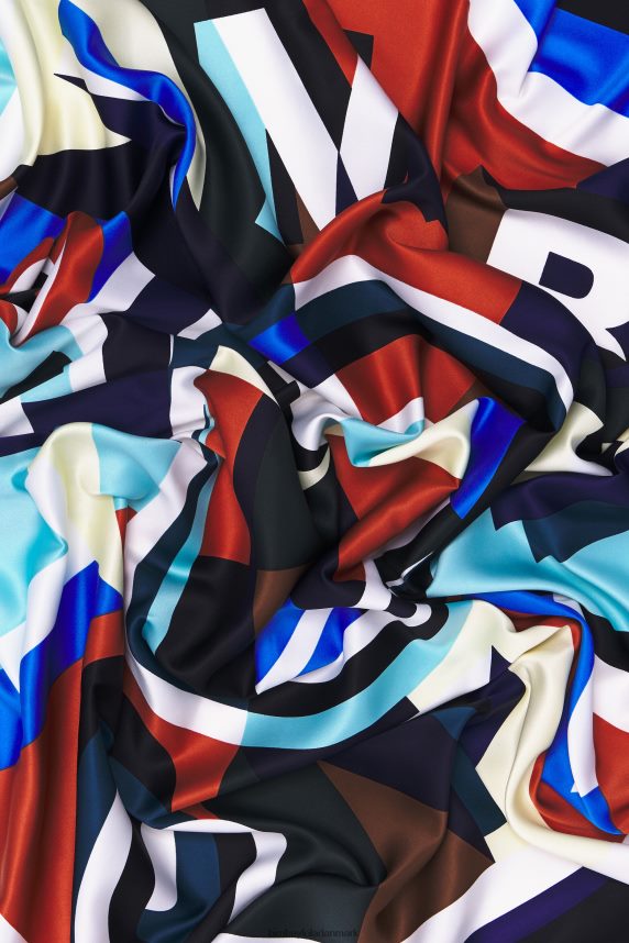 Bimba Y Lola geometrisk logo tørklæde 46TD4J644rød