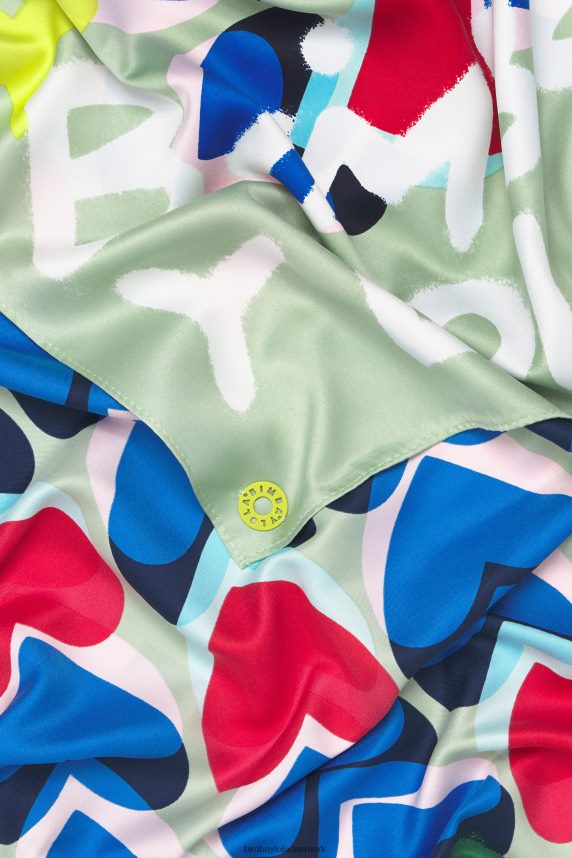 Bimba Y Lola hjerter graffiti logo tørklæde 46TD4J613mynte