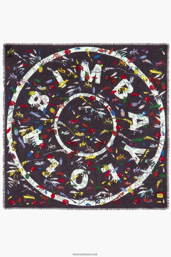 Bimba Y Lola insekter og logo sjal 46TD4J639grå