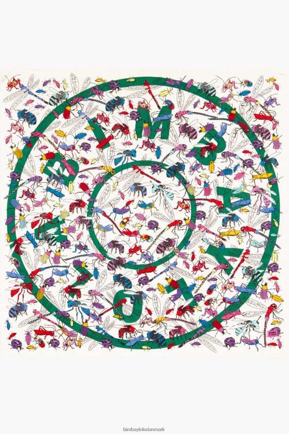 Bimba Y Lola insekter og logo sjal 46TD4J641off-white