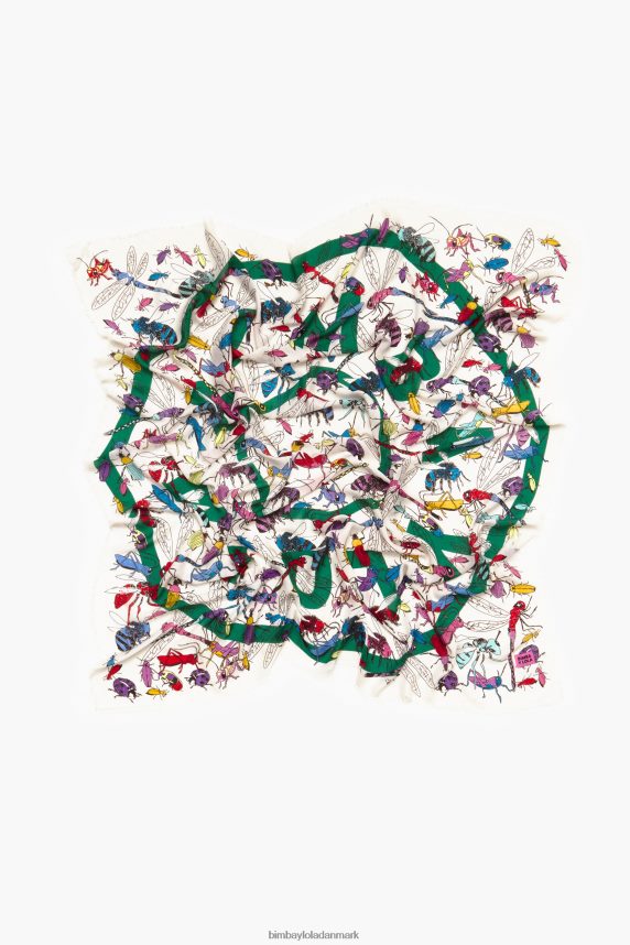 Bimba Y Lola insekter og logo sjal 46TD4J641off-white