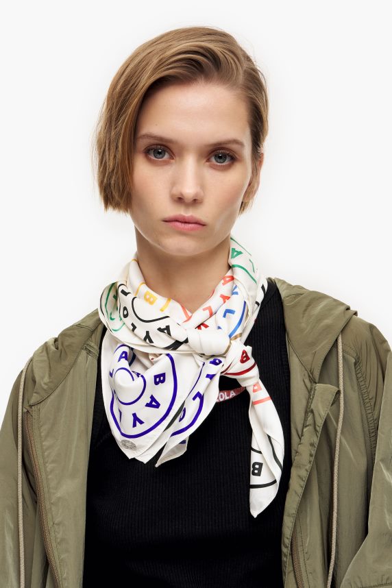 Bimba Y Lola logo tørklæde 46TD4J625hvid