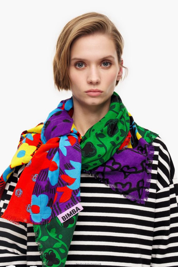 Bimba Y Lola patchwork sjal 46TD4J651sort