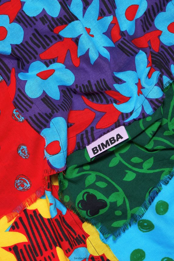 Bimba Y Lola patchwork sjal 46TD4J651sort