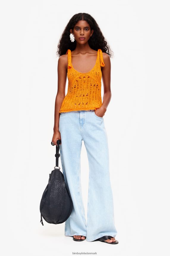 Bimba Y Lola hæklet top 46TD4J263orange
