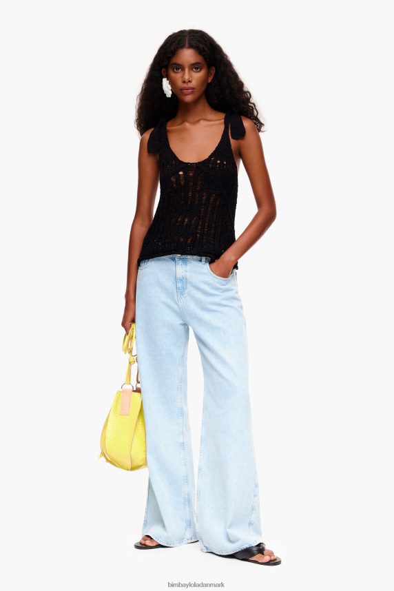 Bimba Y Lola hæklet top 46TD4J264sort