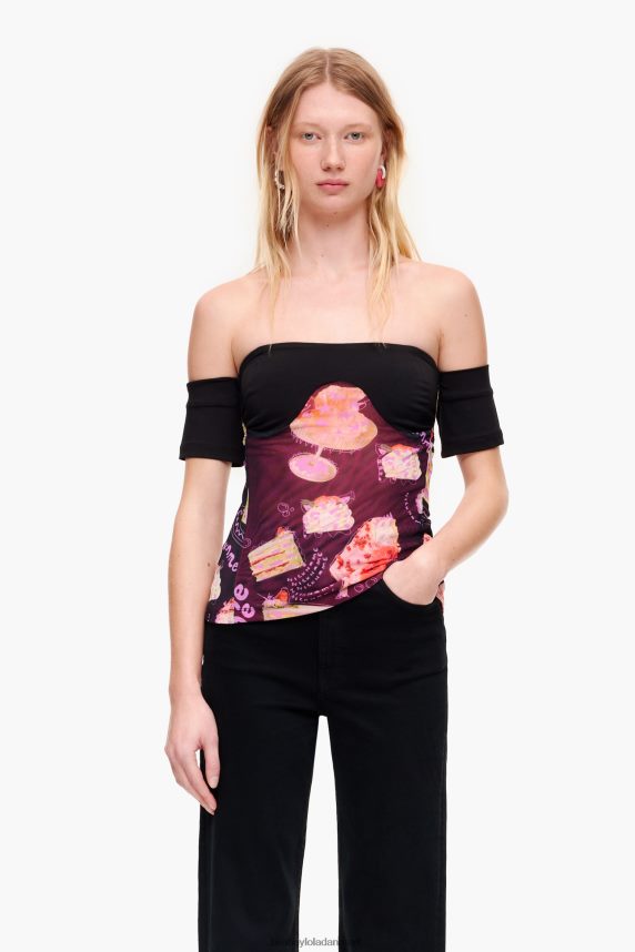 Bimba Y Lola kaldenavn foto print top 46TD4J342sort