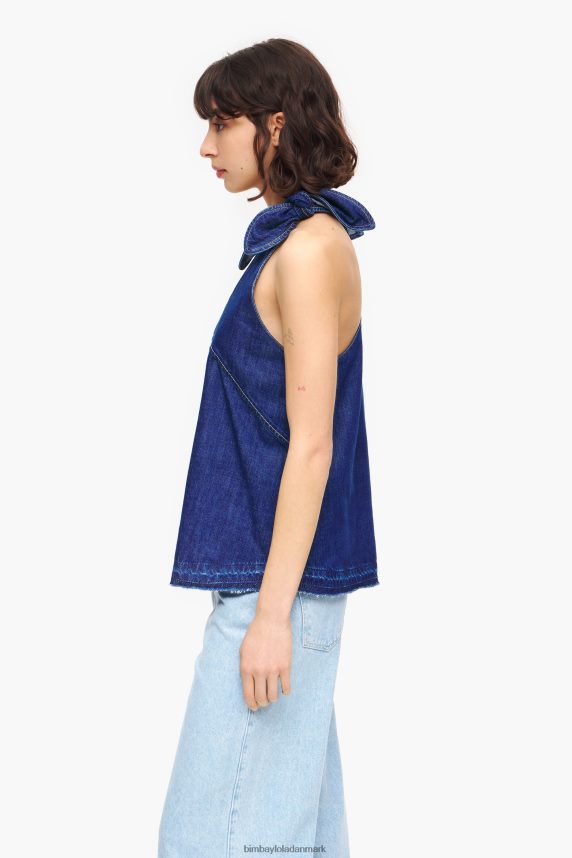 Bimba Y Lola mørk denim top 46TD4J512blå