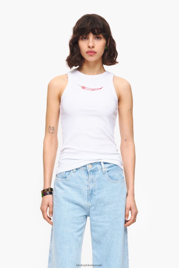 Bimba Y Lola monteret chili top 46TD4J244hvid