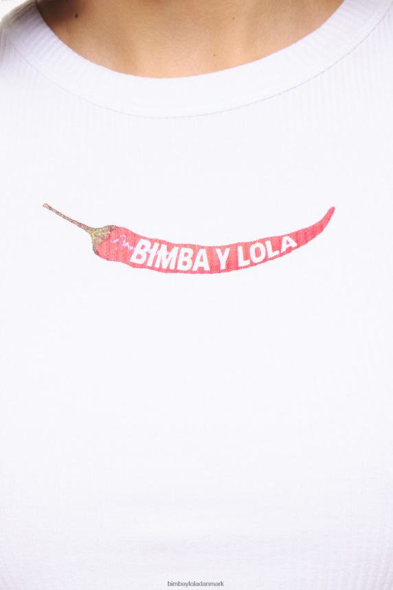 Bimba Y Lola monteret chili top 46TD4J244hvid