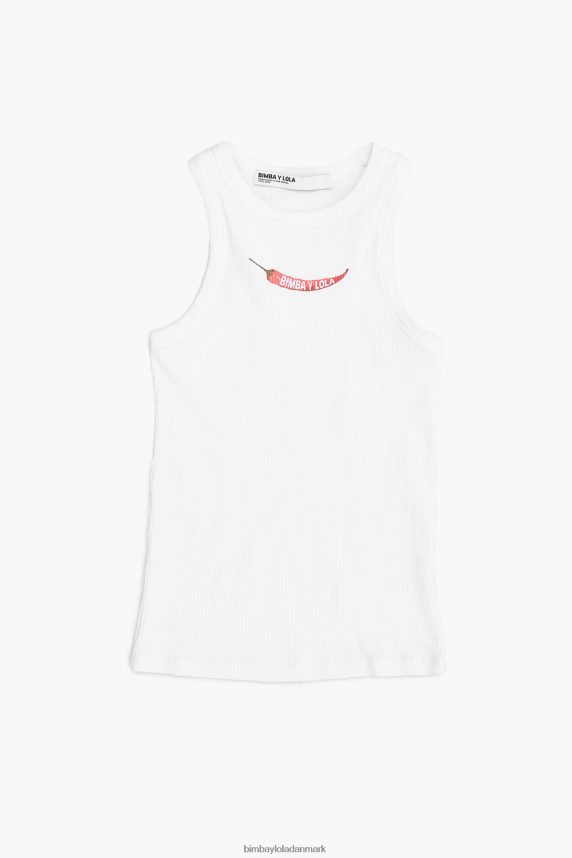 Bimba Y Lola monteret chili top 46TD4J244hvid