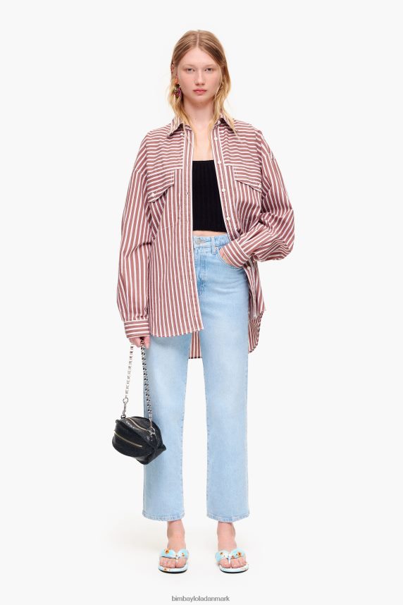 Bimba Y Lola ribkantet top 46TD4J313sort