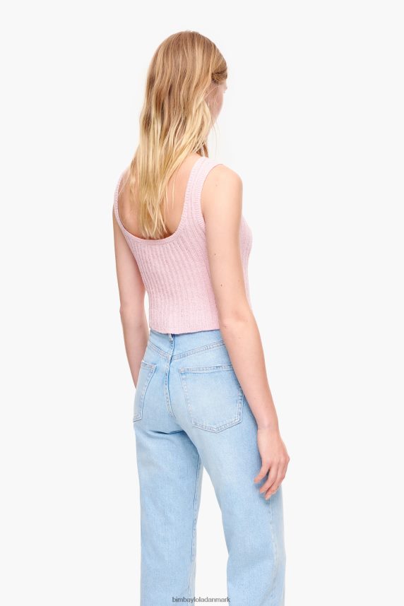 Bimba Y Lola ribkantet top 46TD4J314lyserød