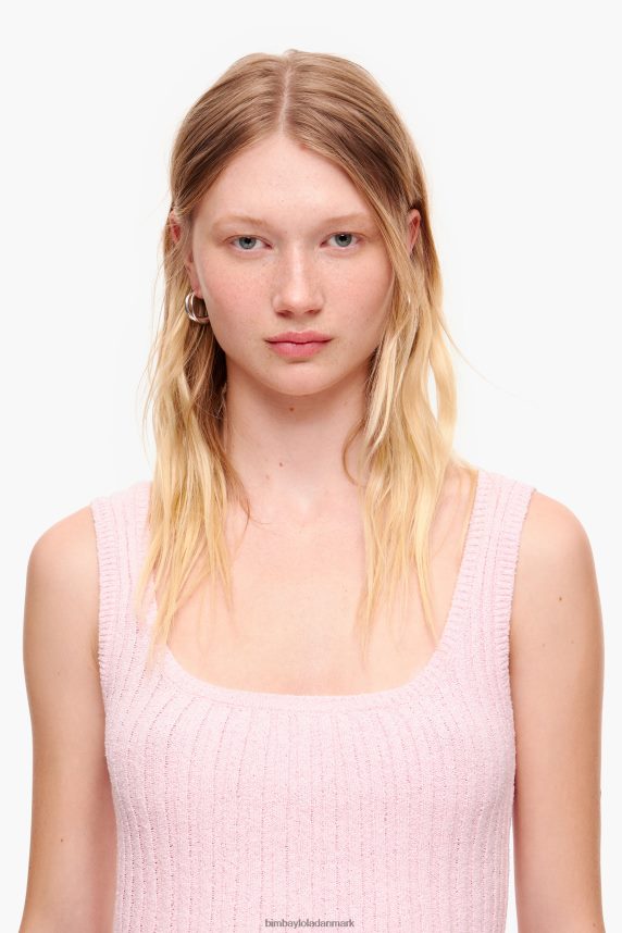 Bimba Y Lola ribkantet top 46TD4J314lyserød