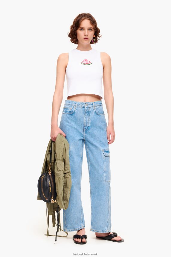 Bimba Y Lola vandmelon logo top 46TD4J273hvid