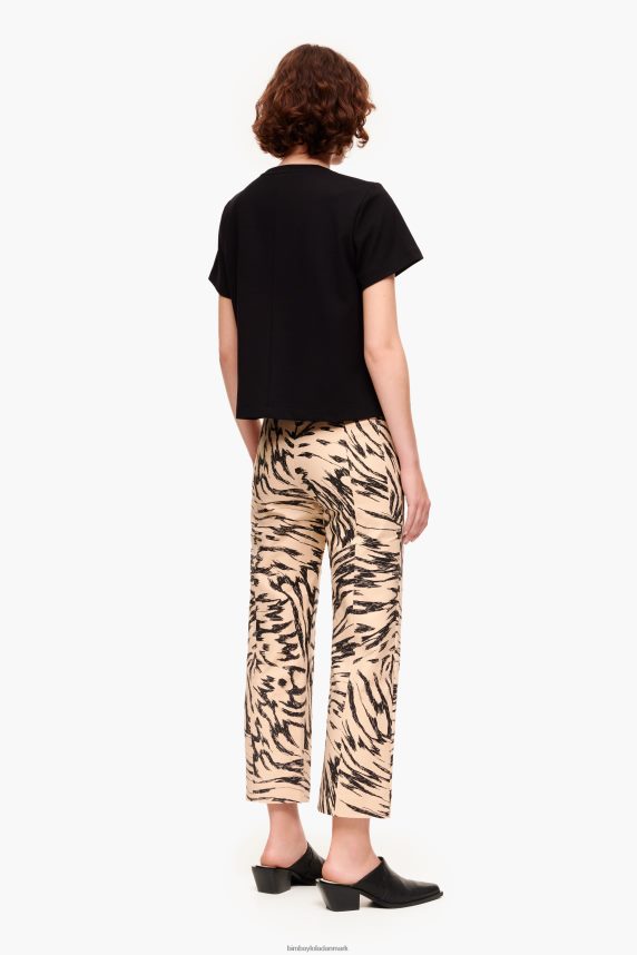 Bimba Y Lola bukser med butterfly wing print 46TD4J403naturlig