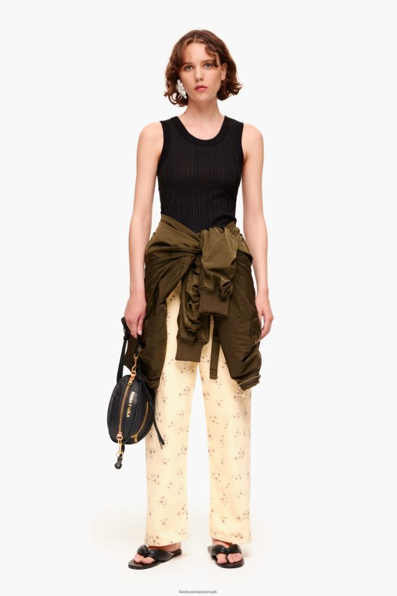 Bimba Y Lola cargo - cargobukser med akrylblomstertryk 46TD4J407elfenben