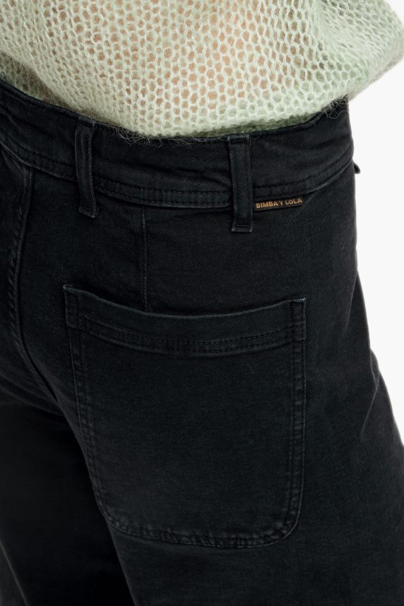 Bimba Y Lola culotte - jeans i høj talje 46TD4J441sort