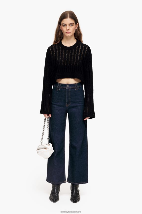 Bimba Y Lola culotte - jeans i høj talje 46TD4J442mørkeblå