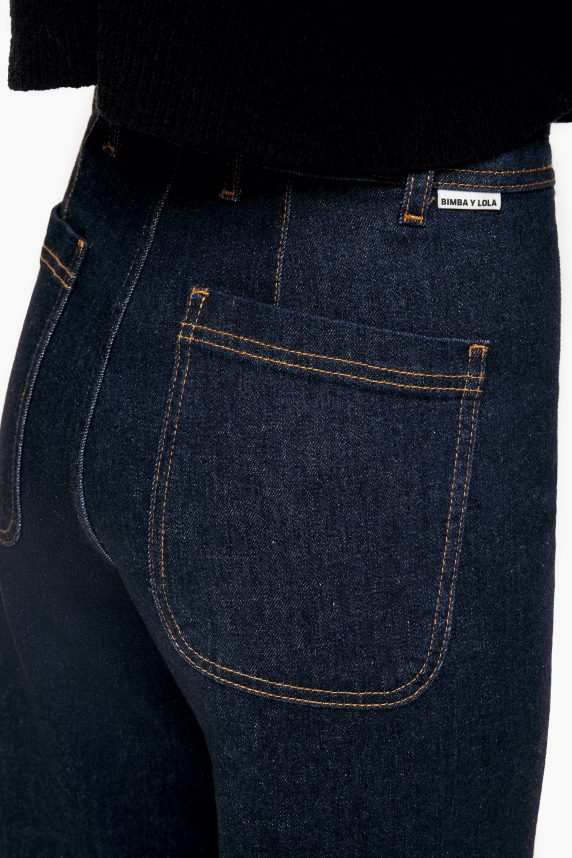 Bimba Y Lola culotte - jeans i høj talje 46TD4J442mørkeblå