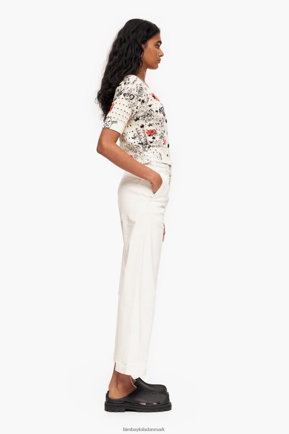 Bimba Y Lola culotte - jeans i høj talje 46TD4J443fløde