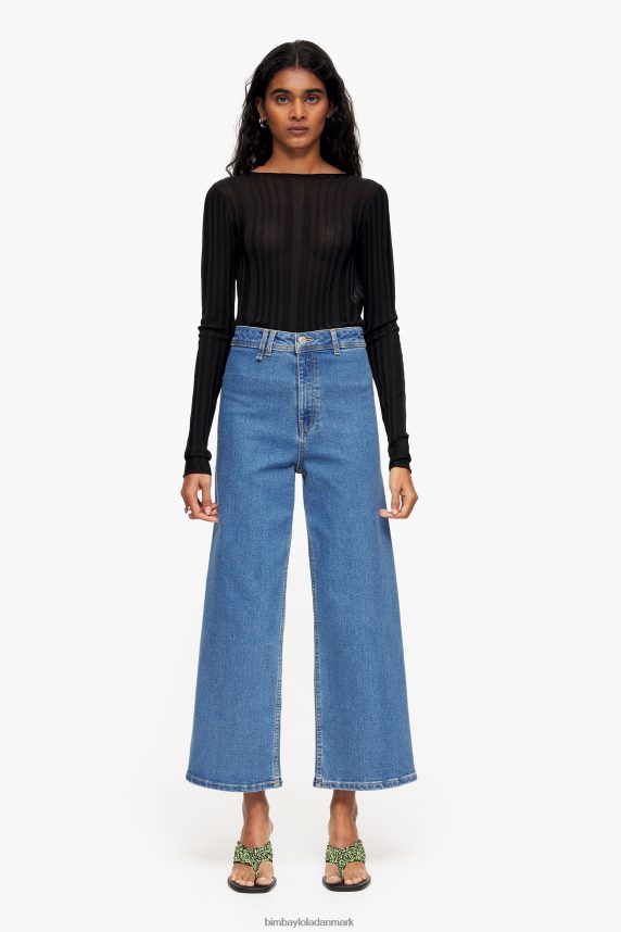 Bimba Y Lola culotte - jeans i høj talje 46TD4J445blå