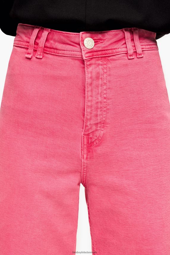 Bimba Y Lola culotte - jeans i høj talje 46TD4J447kirsebær
