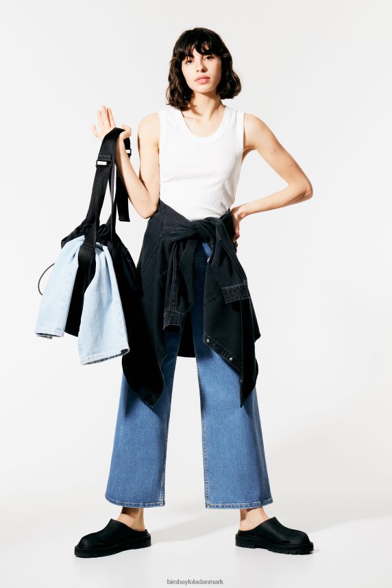 Bimba Y Lola culotte - jeans i høj talje 46TD4J518blå