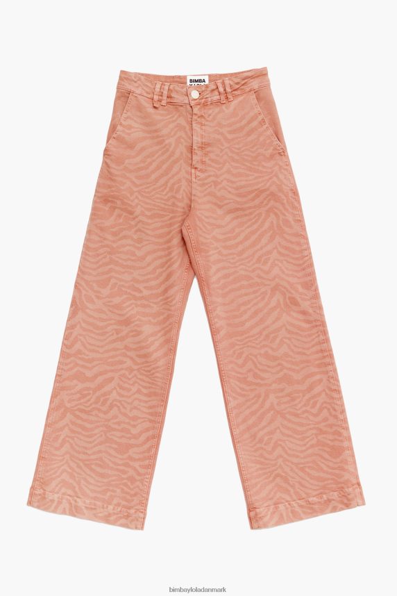 Bimba Y Lola culotte - jeans med tigerprint i høj talje 46TD4J440abrikos