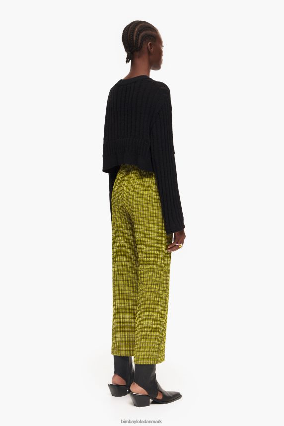 Bimba Y Lola gingham bukser 46TD4J435gul