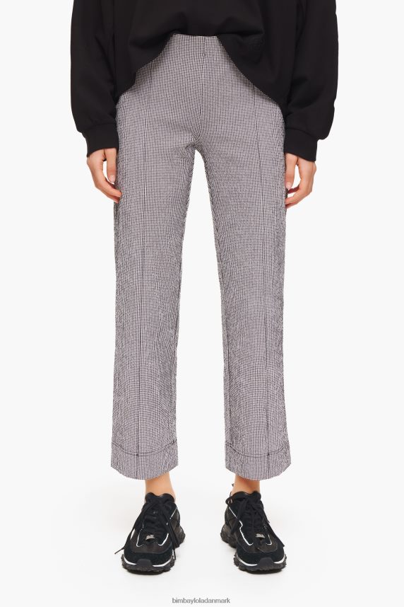 Bimba Y Lola gingham flared bukser 46TD4J415sort