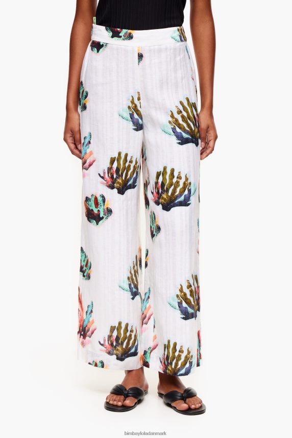 Bimba Y Lola hørbukser med koraltryk 46TD4J394elfenben