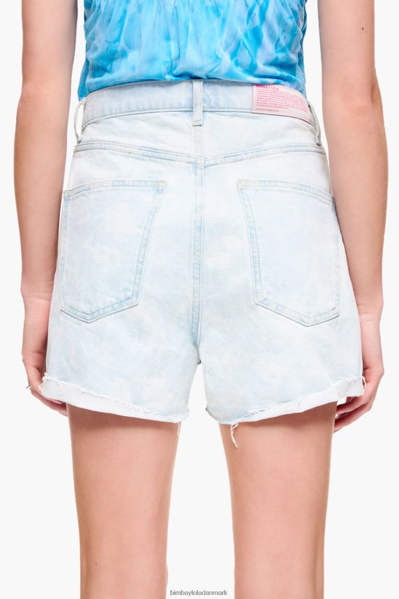 Bimba Y Lola lette bermudashorts med pandaprint med camouflage 46TD4J422blå