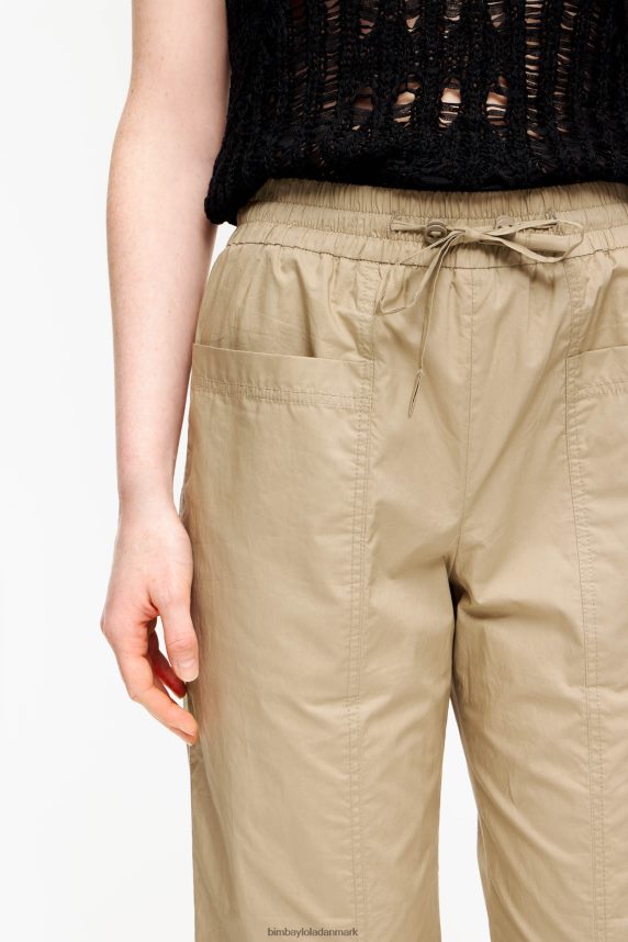 Bimba Y Lola poplin joggerbukser 46TD4J410kaki