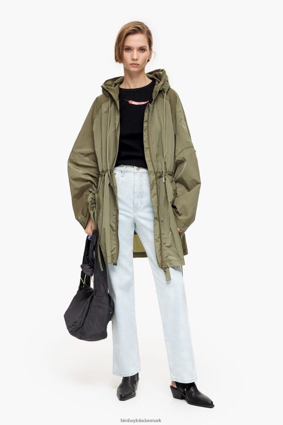 Bimba Y Lola straight cropped - camouflage panda print straight jeans 46TD4J529blå