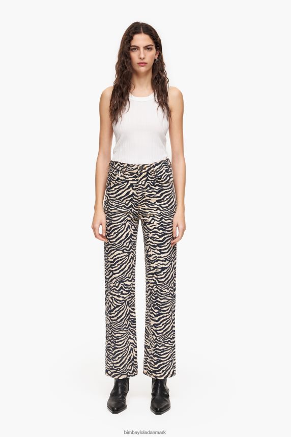 Bimba Y Lola straight cropped- straight jeans 46TD4J427tiger