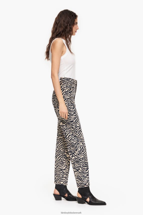 Bimba Y Lola straight cropped- straight jeans 46TD4J427tiger
