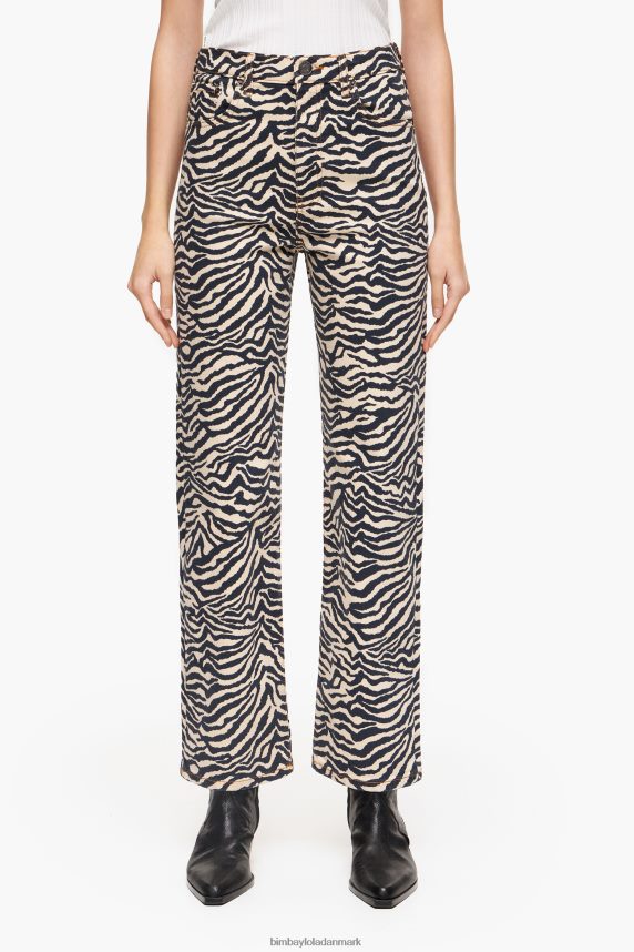 Bimba Y Lola straight cropped- straight jeans 46TD4J427tiger