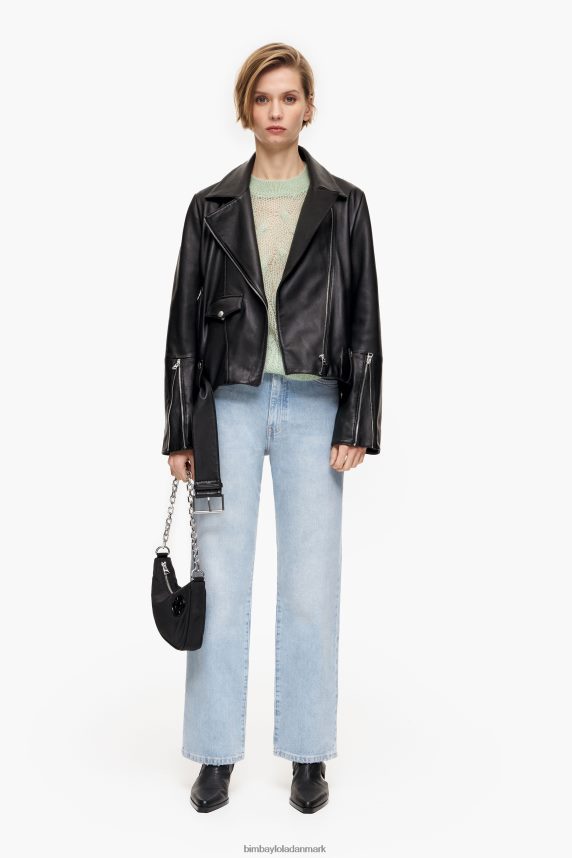 Bimba Y Lola straight cropped - straight jeans 46TD4J453blå