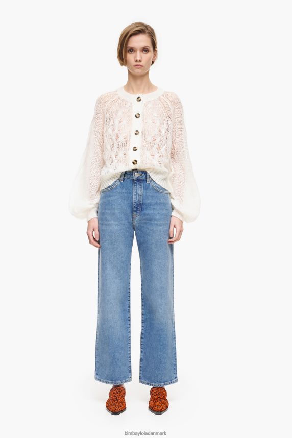 Bimba Y Lola straight cropped - straight jeans 46TD4J454mellemblå