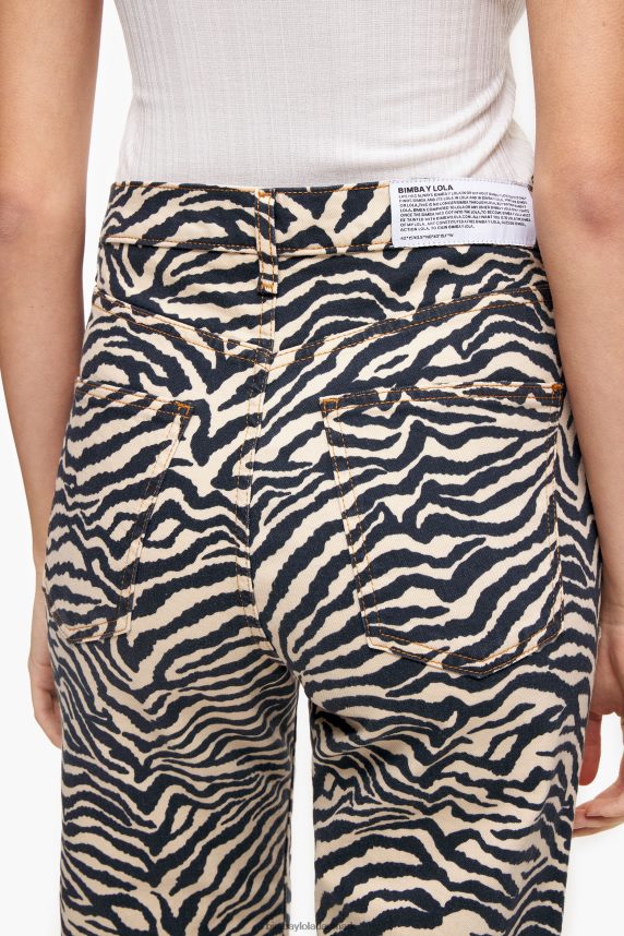 Bimba Y Lola straight cropped - straight jeans 46TD4J530tiger