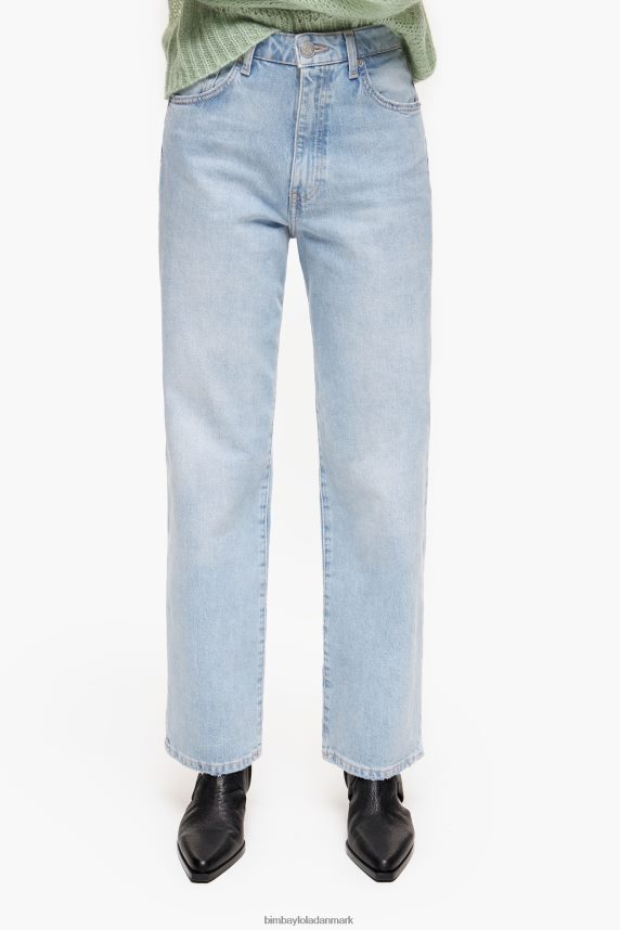Bimba Y Lola straight cropped - straight jeans 46TD4J535blå