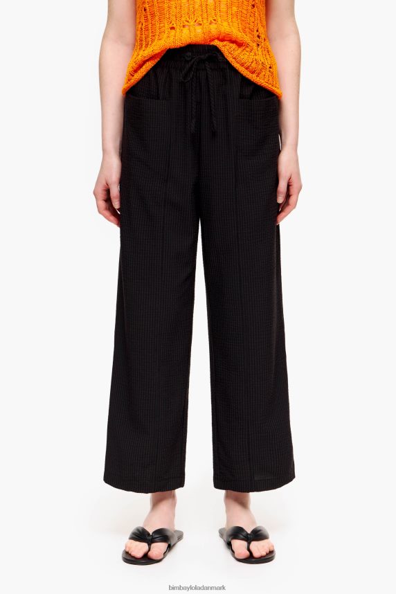 Bimba Y Lola tekstur bukser 46TD4J412sort
