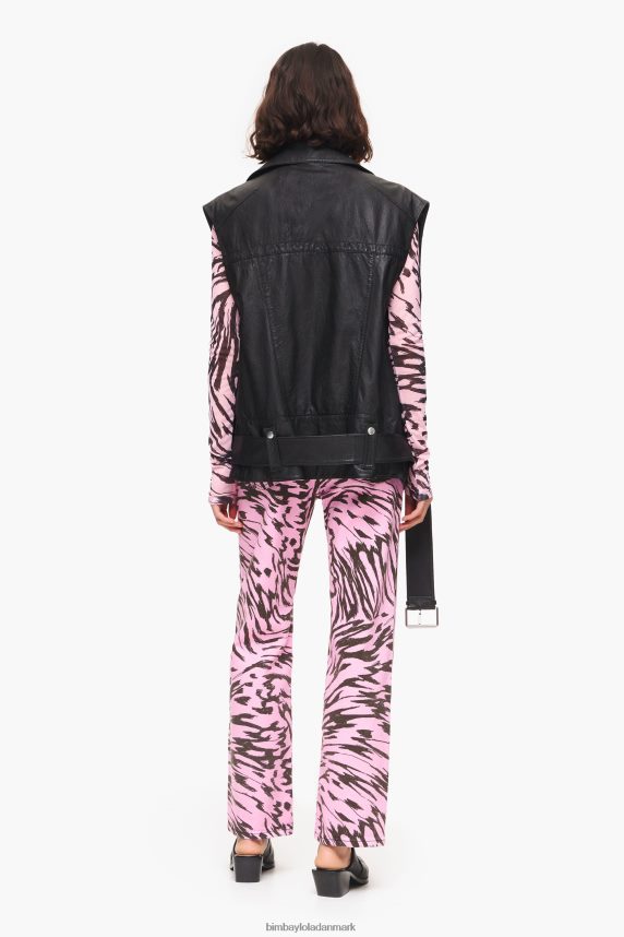 Bimba Y Lola biker vest i læder 46TD4J477sort